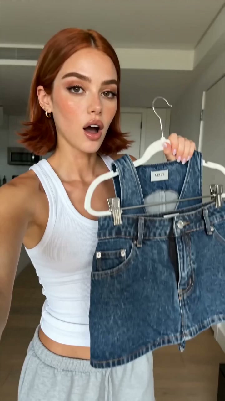 Jessie Denim Set Try-On