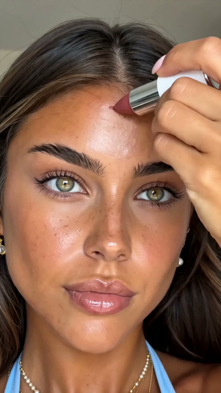 Ivy Lipstick Blush Makeup Try-On