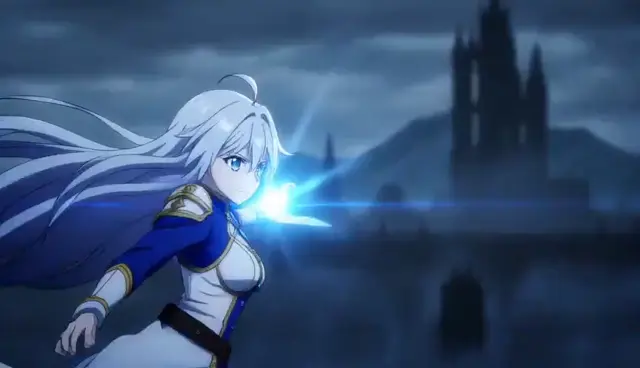 Arcane Duel — Anime battle, magic circles at night